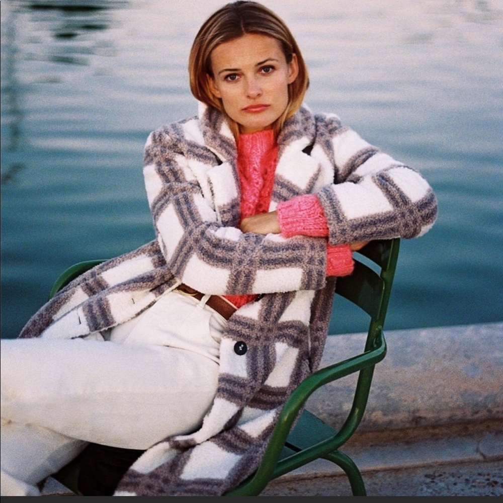 Anthropologie Plaid Coat